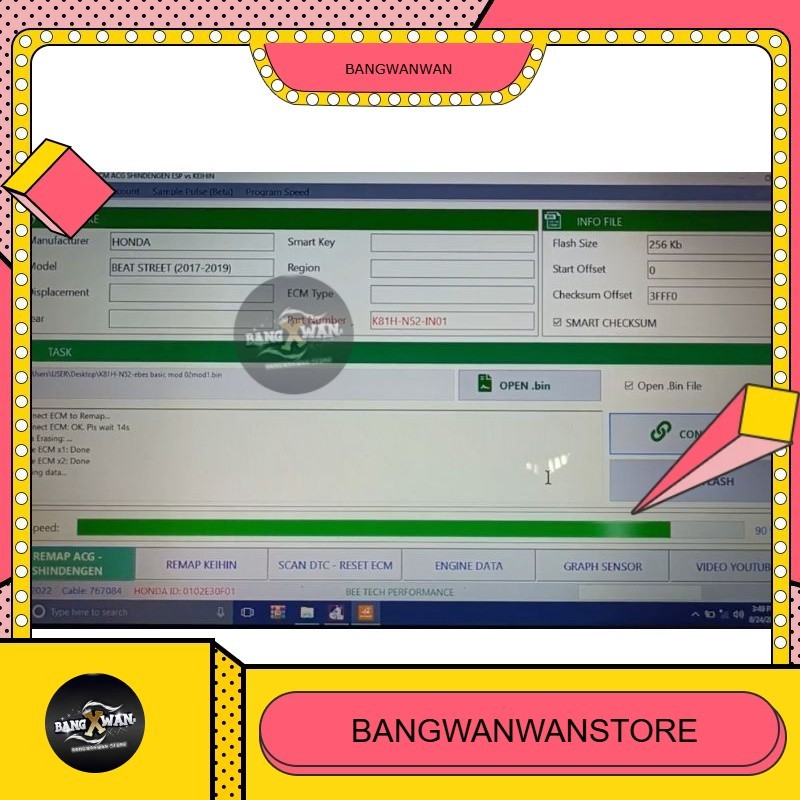 SOFTWARE remap FLASH keihin SHINDENGEN