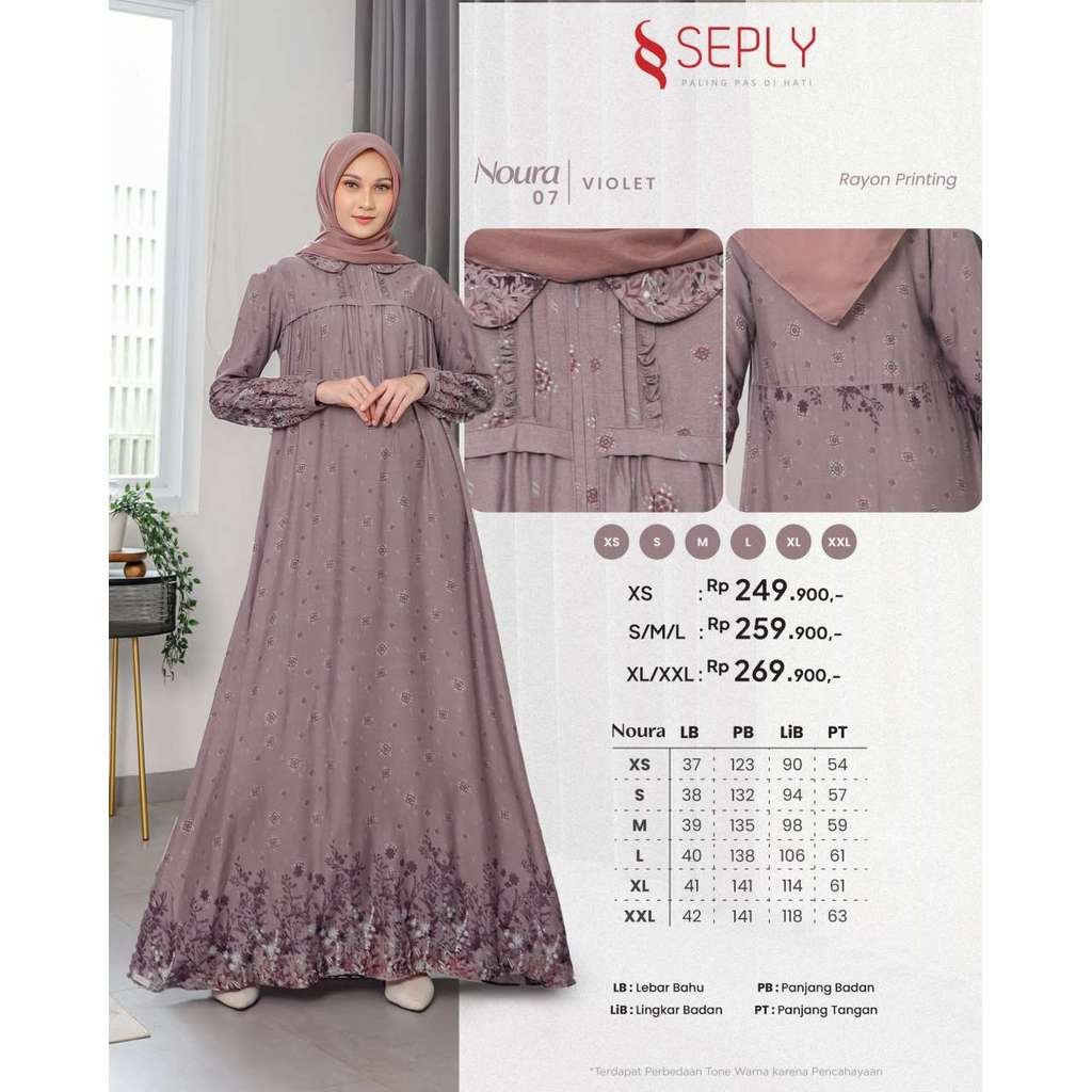 SEPLY GAMIS DEWASA NOURA 07 VIOLET