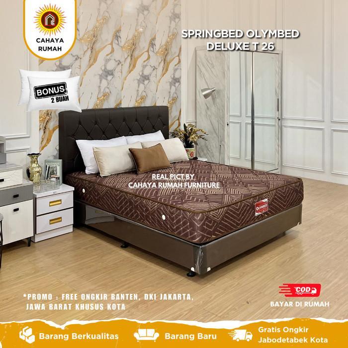 Cahaya Rumah - Springbed Bigland Olymbed Deluxe - Tinggi kasur 26 - Dipan - Tempat Tidur