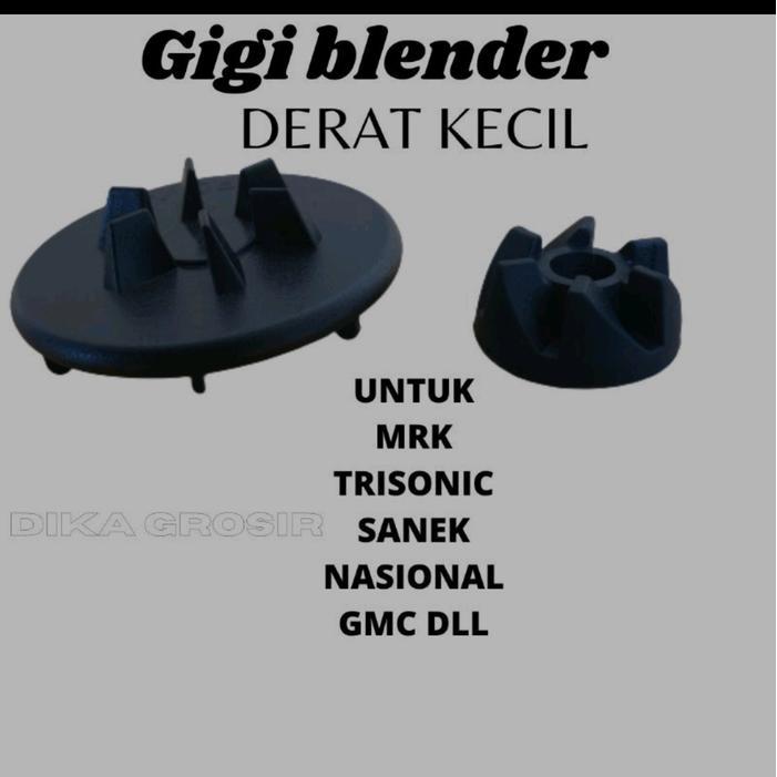 Konektor + Gear/Gigi Karet Fullset untuk Mesin Blender - GMC, Niko, National Viva, Omega, Plus, Sane