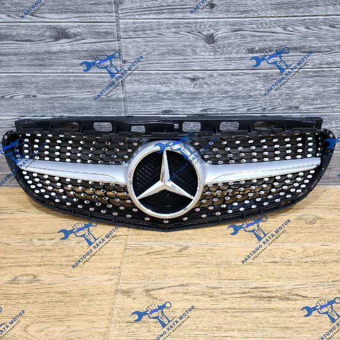 GRILL DIAMOND MERCEDES BENZ W212 FACELIFT 2013-2016 GRILLE DIAMOND MERCY W212 - SILVER