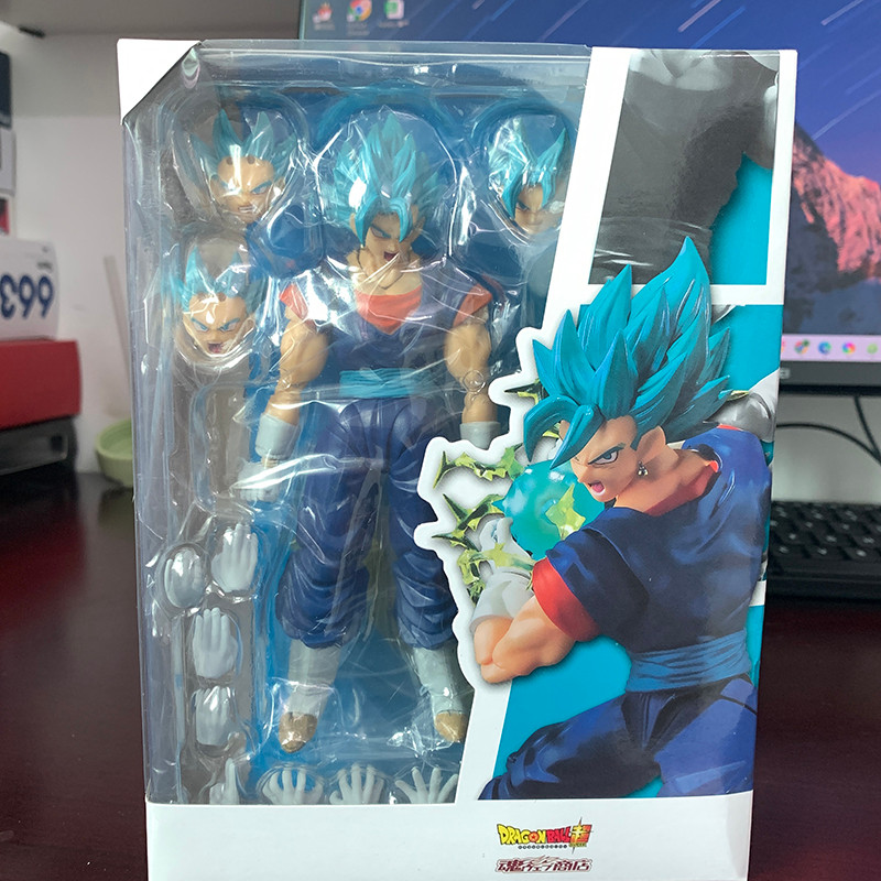 SHF Dragon Ball Super Saiyan Vegito Action Figure God Anime DragonBall Gokou Figurine Toy Christmas 