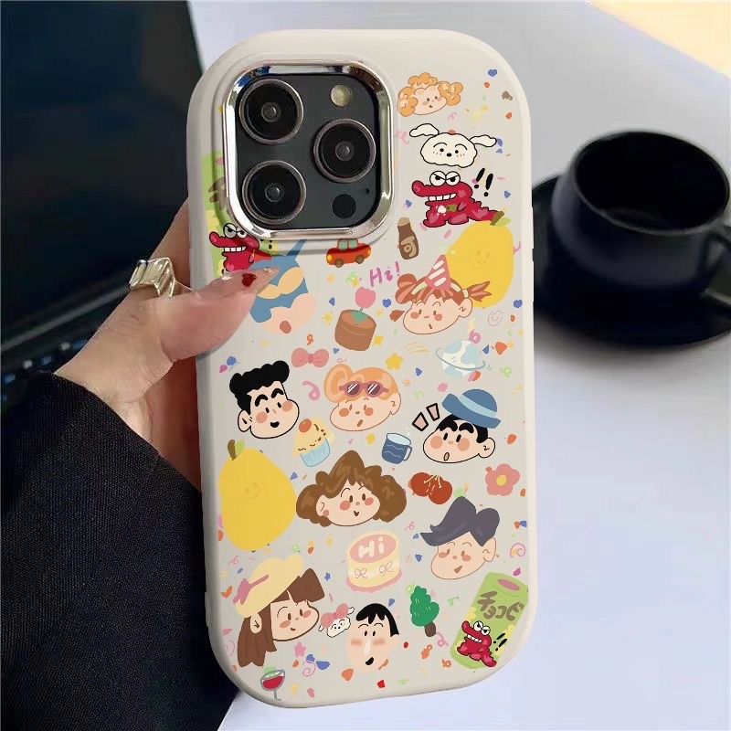 Case Hp Pink Motif Kartun Karakter Lucu untuk VIVO V29 Y17S Y02 Y16 2022 Y17 Y20 Y21 2021 Y22 Y27 Ca