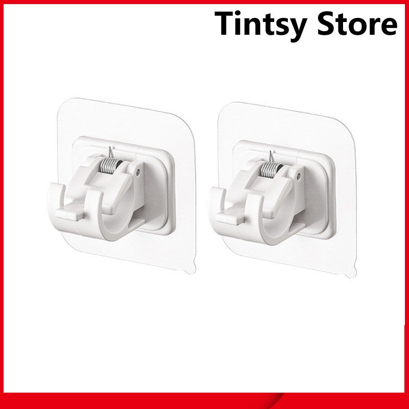 Bracket Tiang Gorden Fleksibel Gorden Kolong Dapur Gantungan Tiang Gorden Hook Tempel