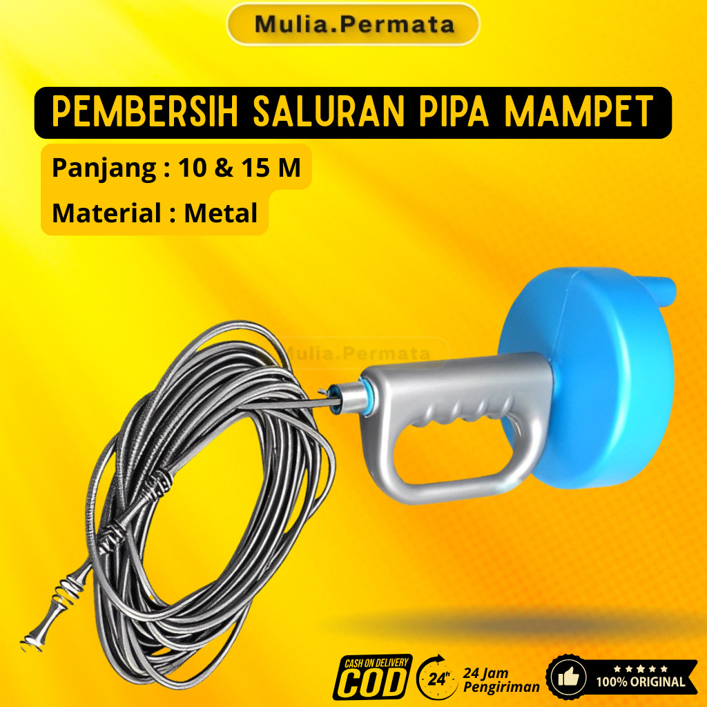 Pipa Air Mampet 1/4 Inch Closet WastafelPipe Cleaner Pipe Cleaner 10 Meter / Pipe Cleaner 15 Meter