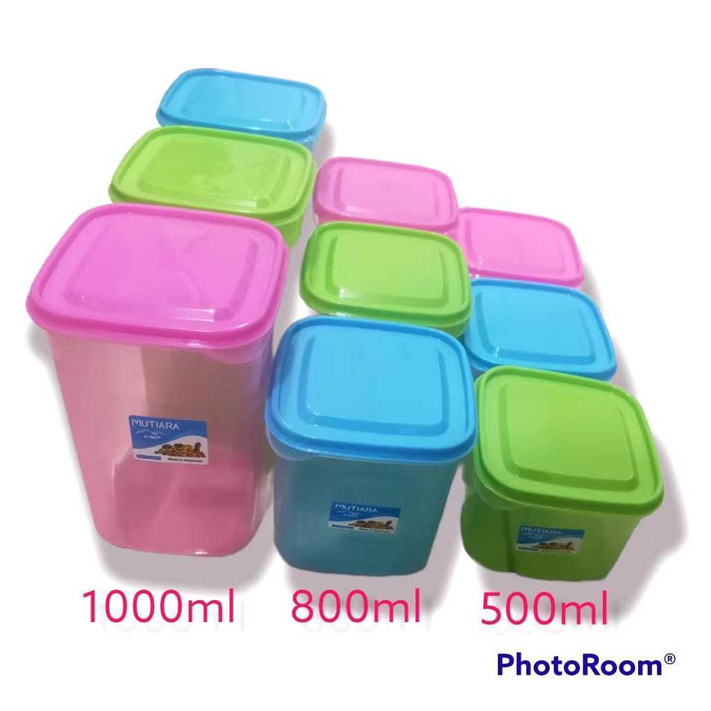 Toples KMP Plastik  / Toples Bumbu Kotak Plastik  / Toples KMP Mutiara