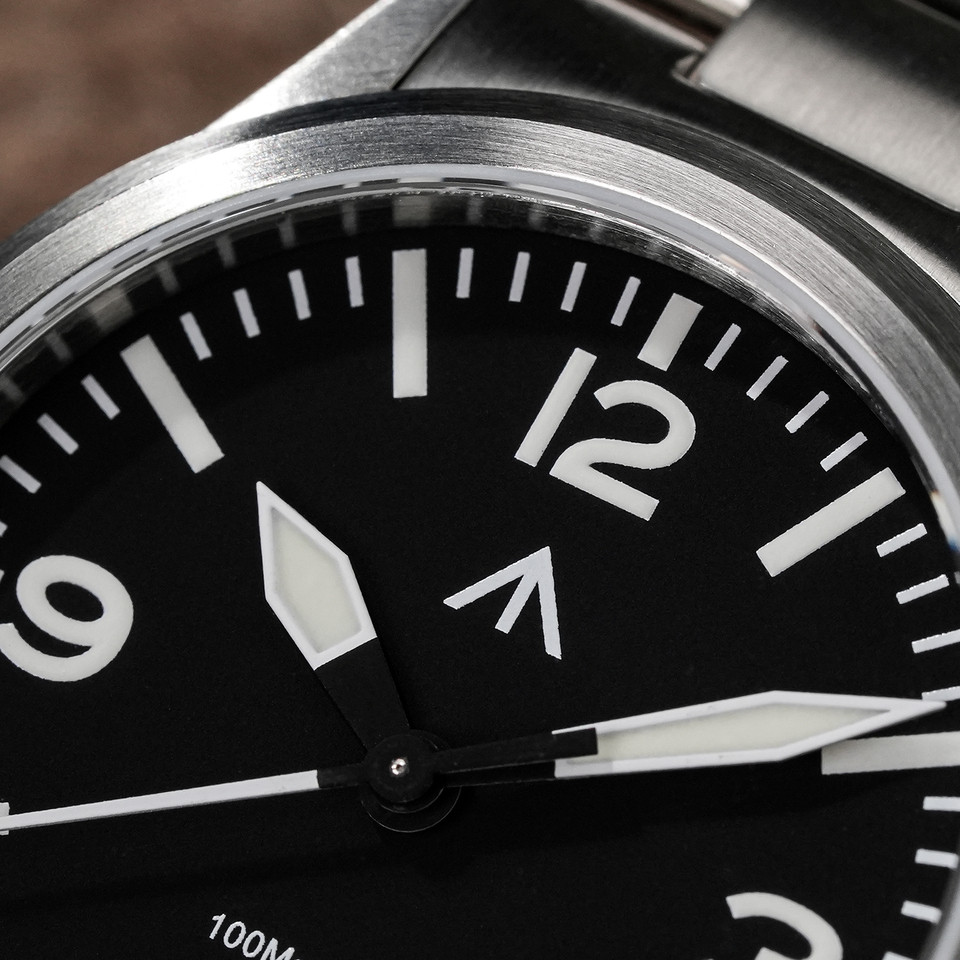 MILITADO ML18 36mm  Watch VH31 Sweep second Quartz Movement 316L Steel Sapphire BGW9 Lume 100M Water