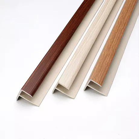 PVC STAIR NOSING F 8mm - Pelindung Pengaman Ujung Anak Tangga Lantai Kayu Vinyl PVC
