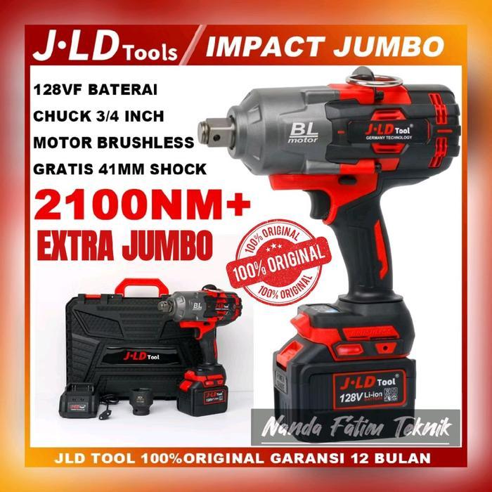 JLD IMPACT WRENCH X-TRA SUPER JUMBO 3/4inch 2100 NM brushless Impact pembuka baut jld impact jumbo