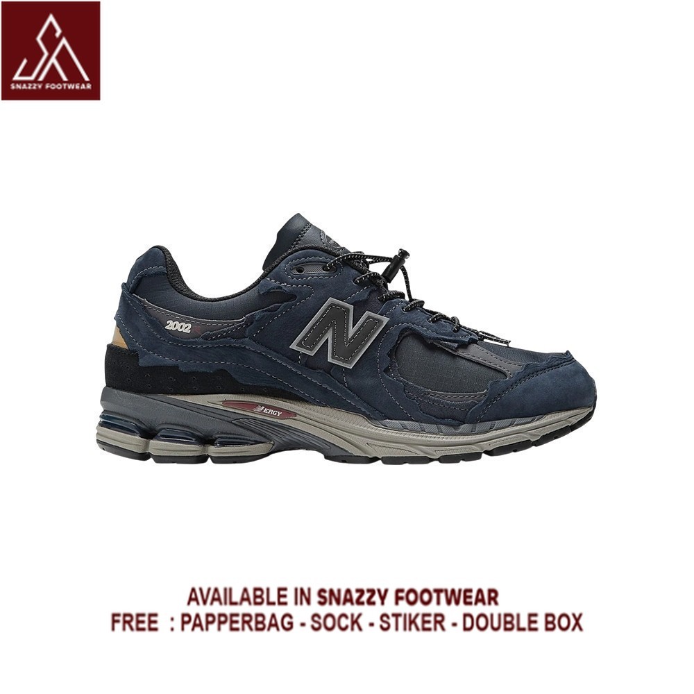 Sepatu Sneakers New Balance 2002r Protection Pack Eclipse Magnet Navy Blue M2002R 100% Original Unis