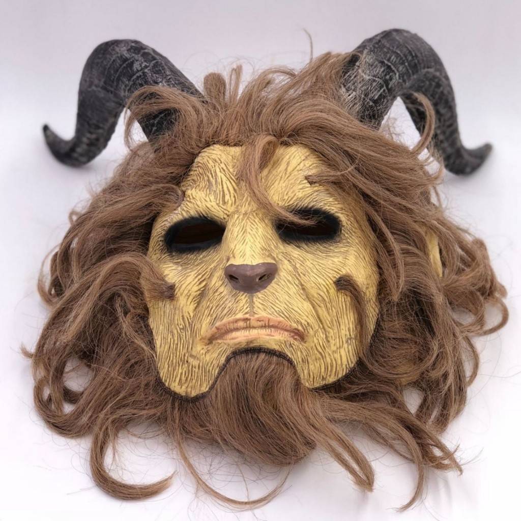 Beauty and the Beast Headgear Halloween cospaly Film and Television Prince Beast Mask Horror Perform