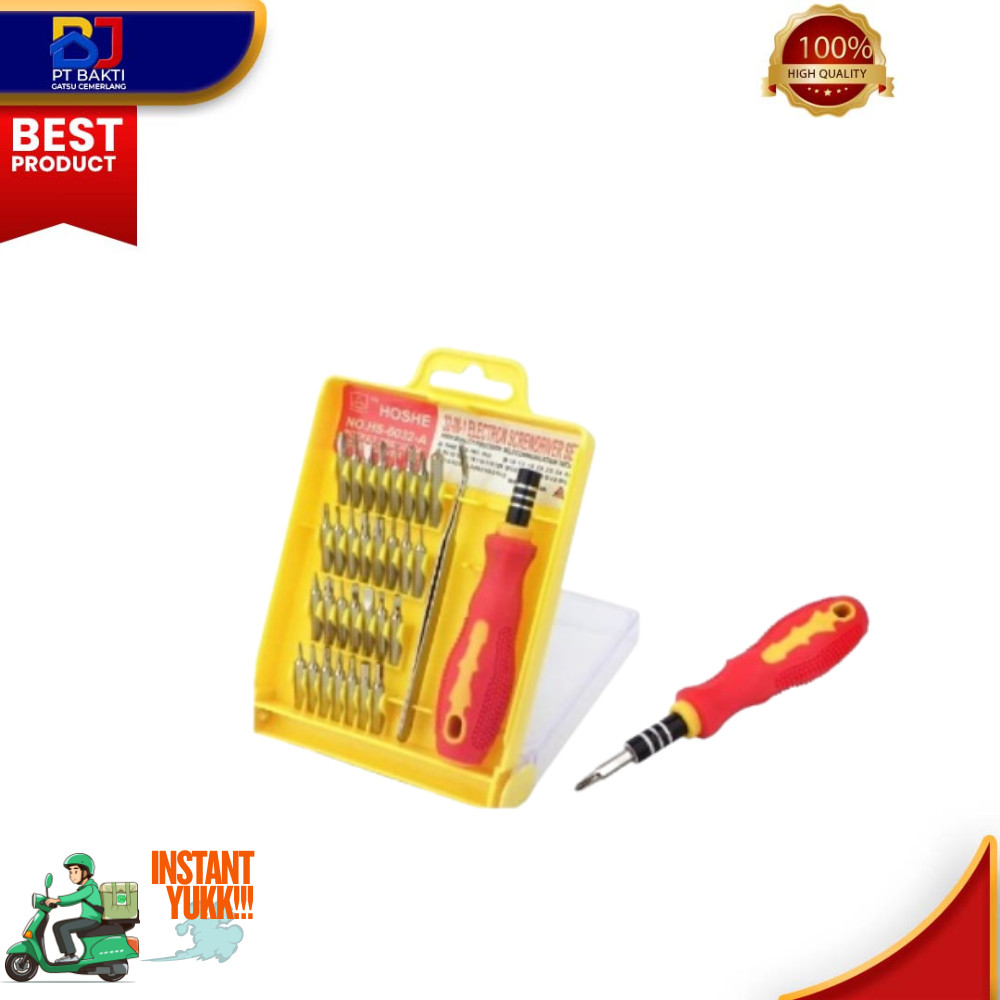 Obeng Set Pendek / Obeng Set Cebol 31 pcs