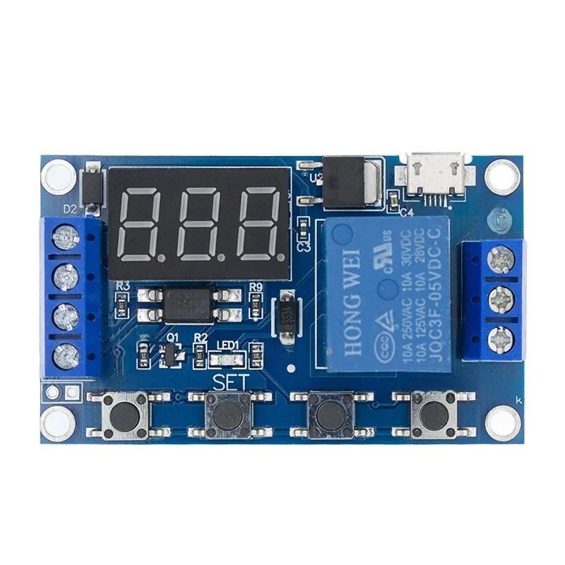 One-way delay timing relay module YYC-2S pulse triggered power outage cycle 5V delay swit