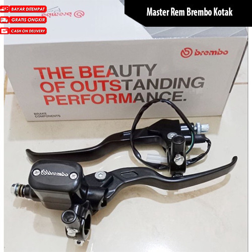 Master Rem / Rumah Rem Tabung Kotak 14MM Kiri Kanan 1Set Merk Brembo Universal Untuk Semua Kendaraan