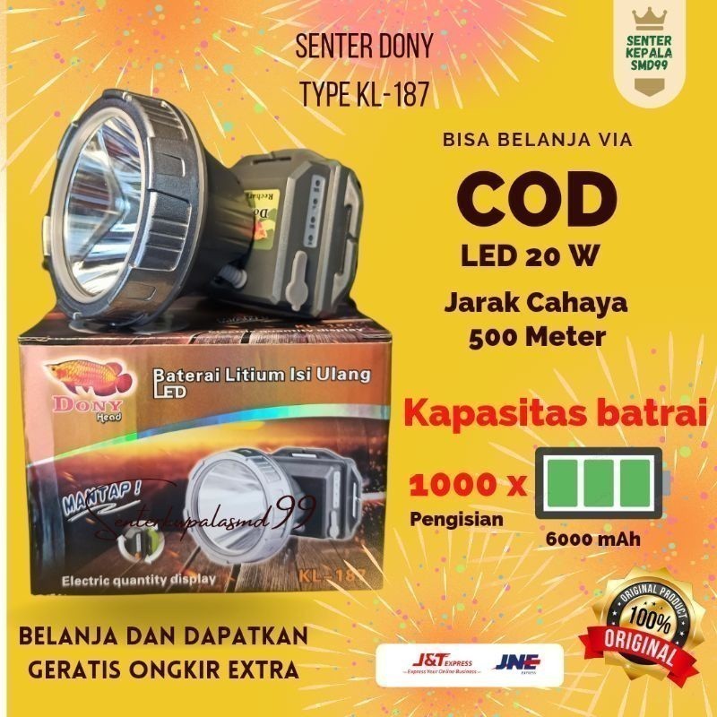 Dony Senter Kepala type KL-187 | 20W