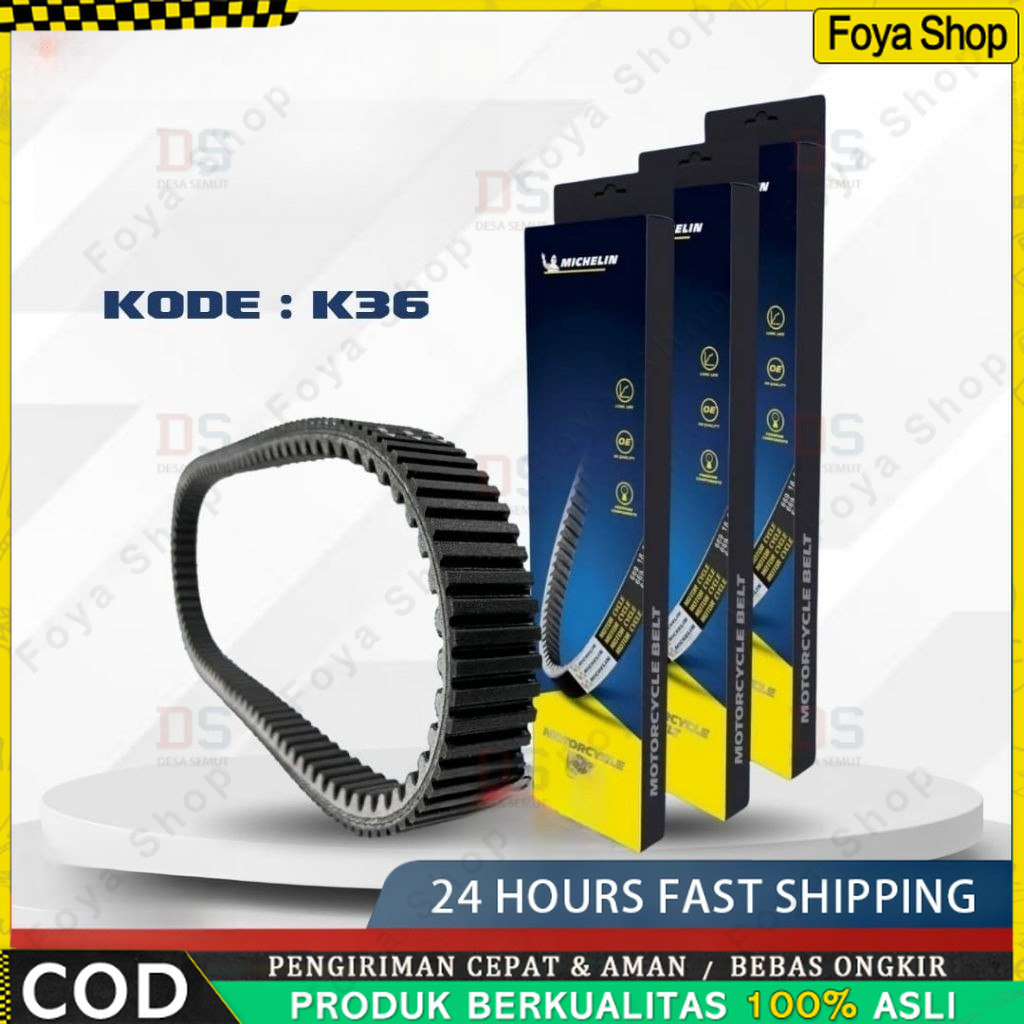 Vanbelt V-Belt Epdm Vario125/150 Led KZR Vario 125 Bohlam Original