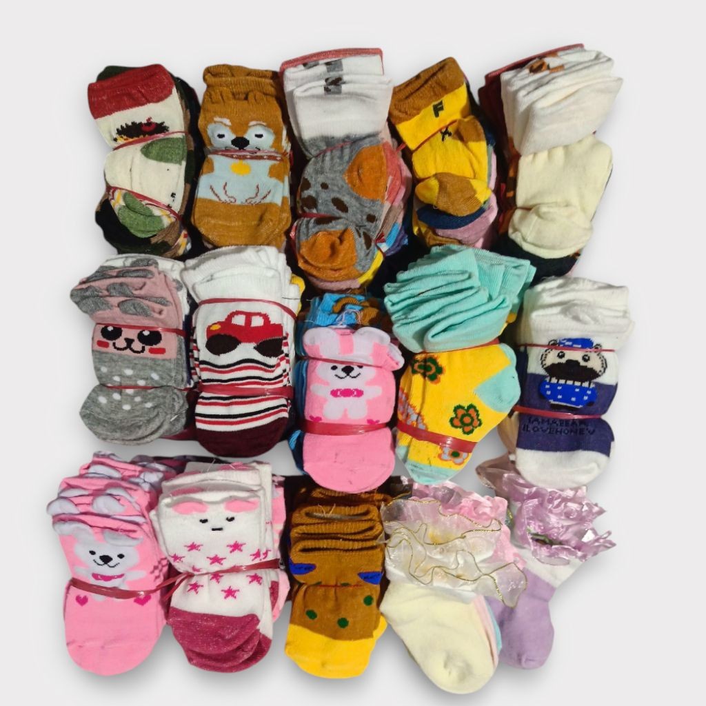 (12 pasang) KAOS KAKI Reject Pabrik / Grade A / Grade B