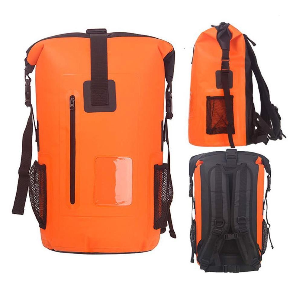35L Waterproof Rolltop Dry Bag Outdoor Mountaineering Kayak Camping Backpack Trekking River Water Sp