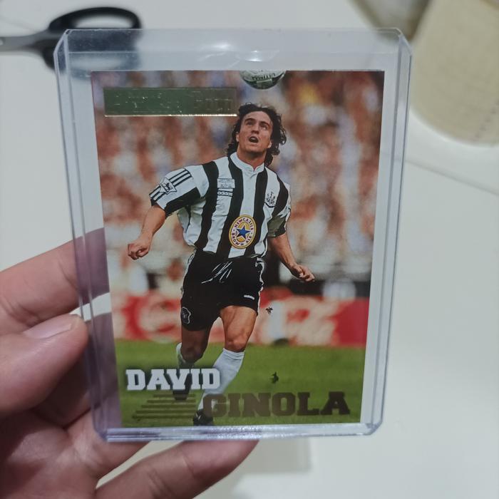 Kartu Bola Merlin 1996 David GINOLA Newcastle LEGEND | SUPER RARE TaO 
