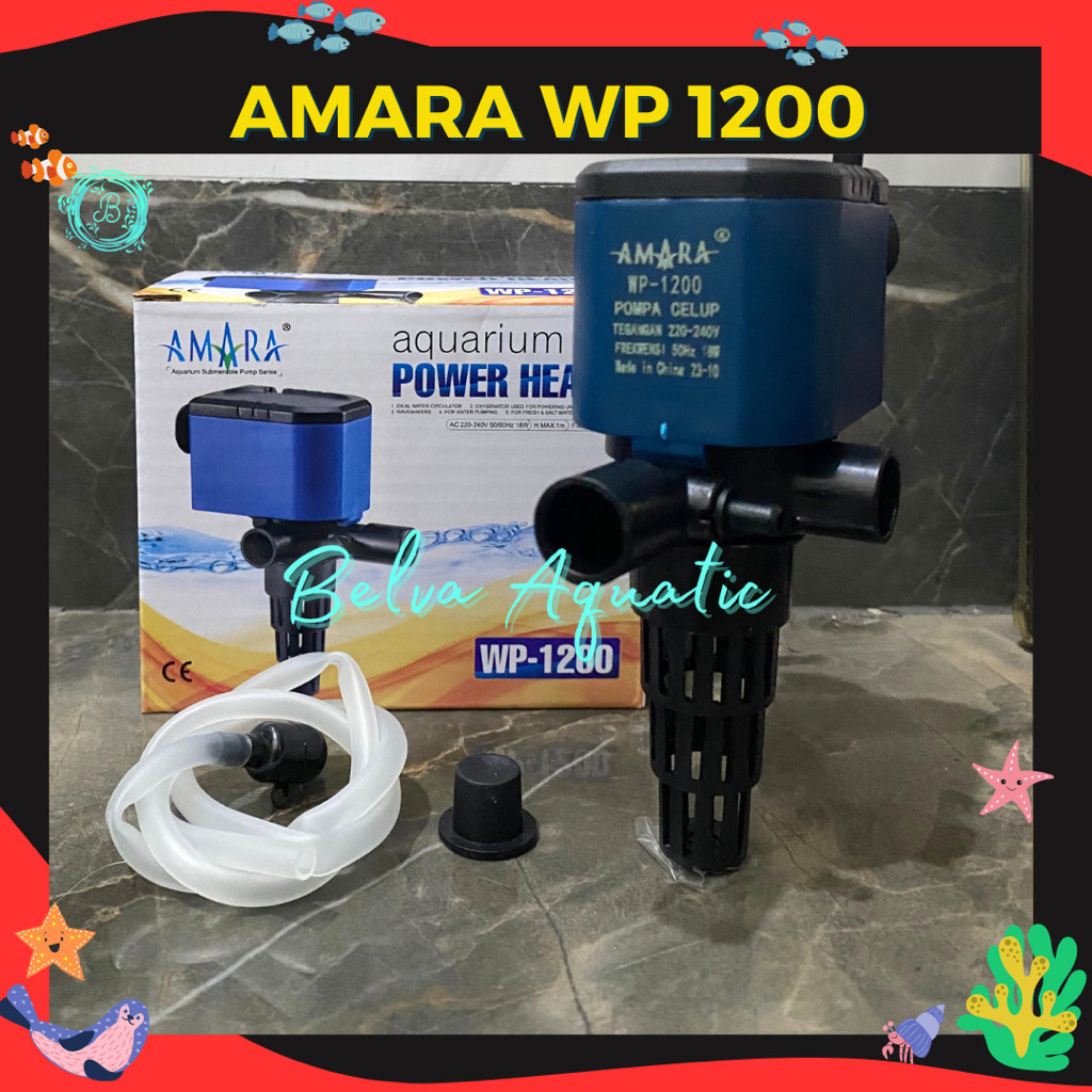 Amara WP 1200 Mesin Pompa Air Celup Power Head Aquarium Aquascape Amara