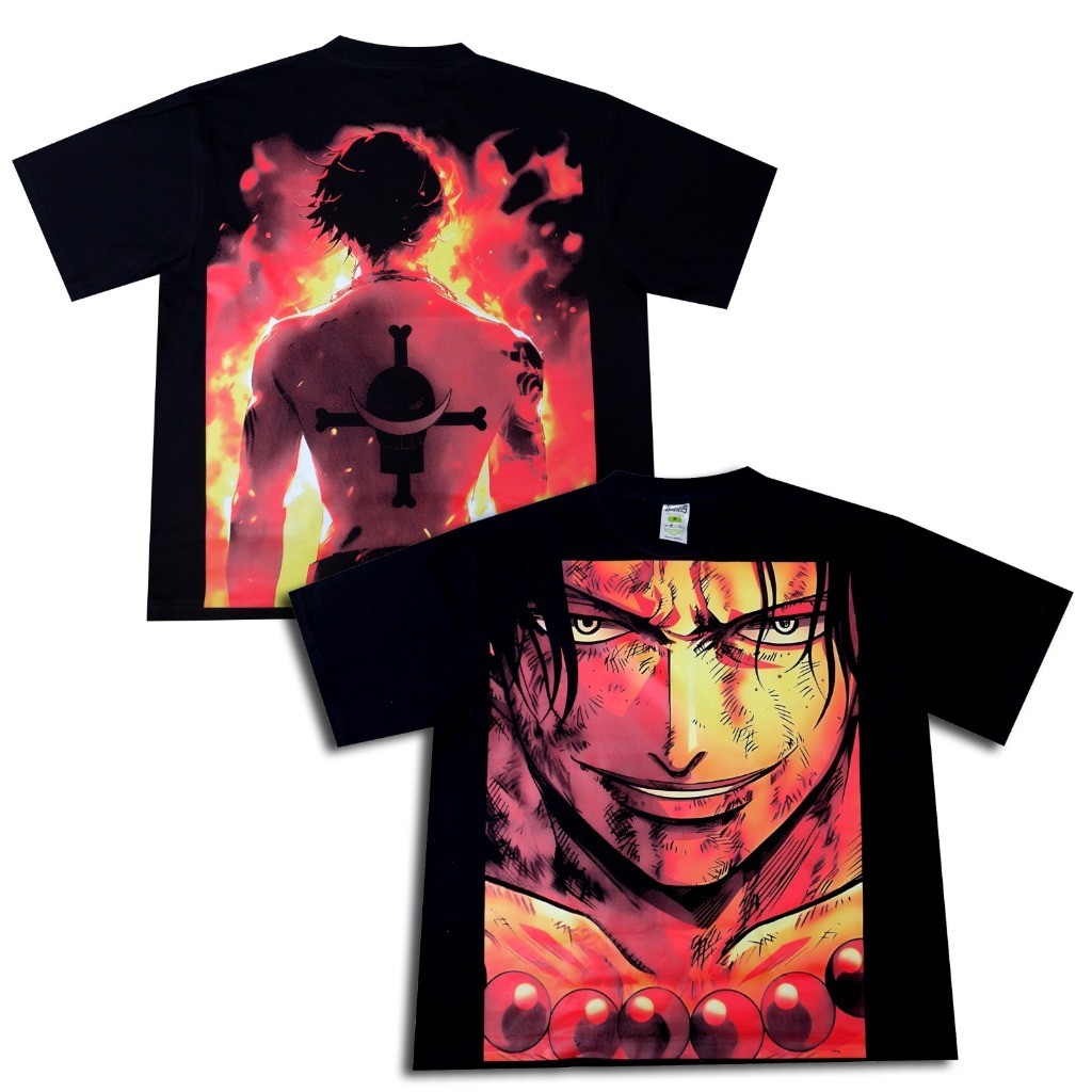 COD Portgas D. Ace One Piece Movie Game Anime Manga T-shirt Bootleg Vintage Oversize