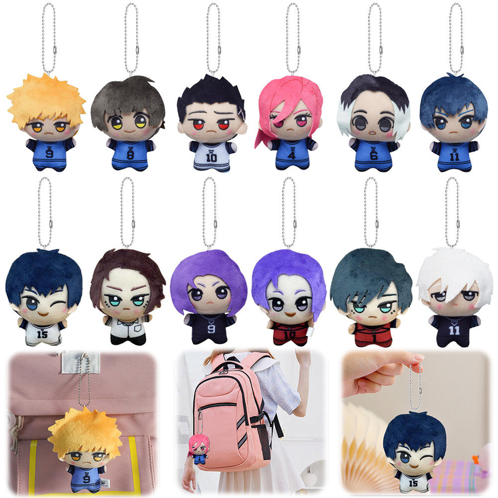 New Blue Lock Plush Pent Keyain Yoii Isagi Nagi Seishiro Mikage Reo Rin Itoshi Itoshi Sae Action Dol