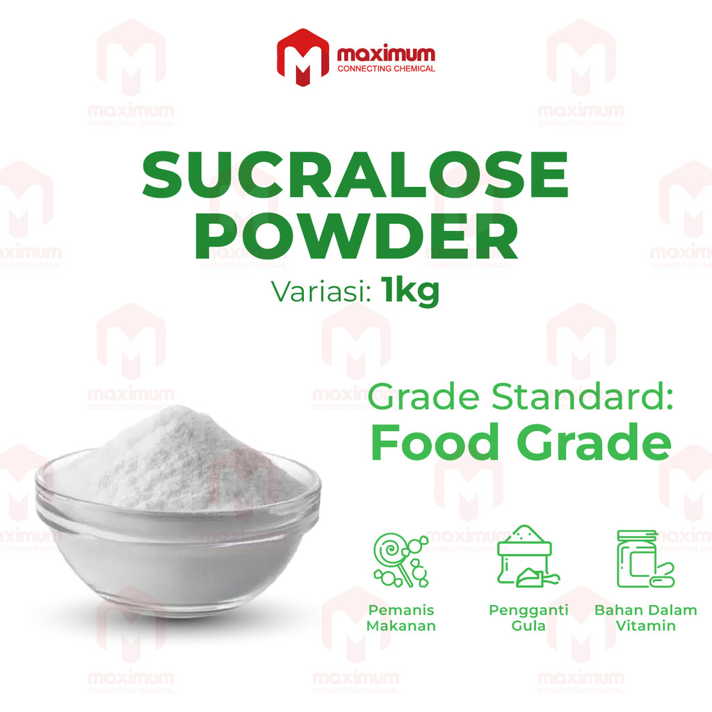 Sucralose Powder / Sukrosa Bubuk / Sweetener / Pemanis 1Kg