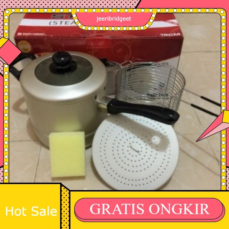 stimfray(streamer+fryer)maspion 18cm/deep fryer maspion 18cm