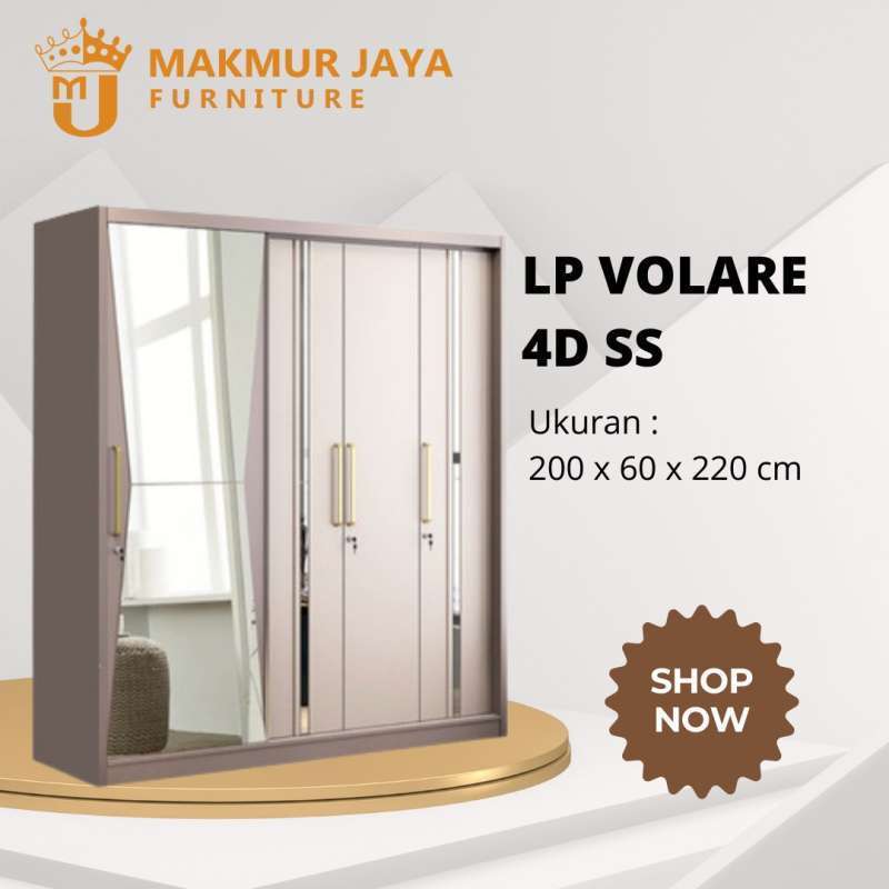 LEMARI PAKAIAN LP VOLARE 4D SS SIANTANO