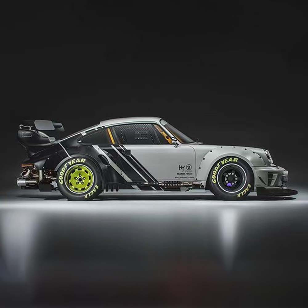 Die-cast 1:64 Scale Simulation Rwb 964 Modified Version Carbon Fiber Cover Mini Alloy Sport Car Mode