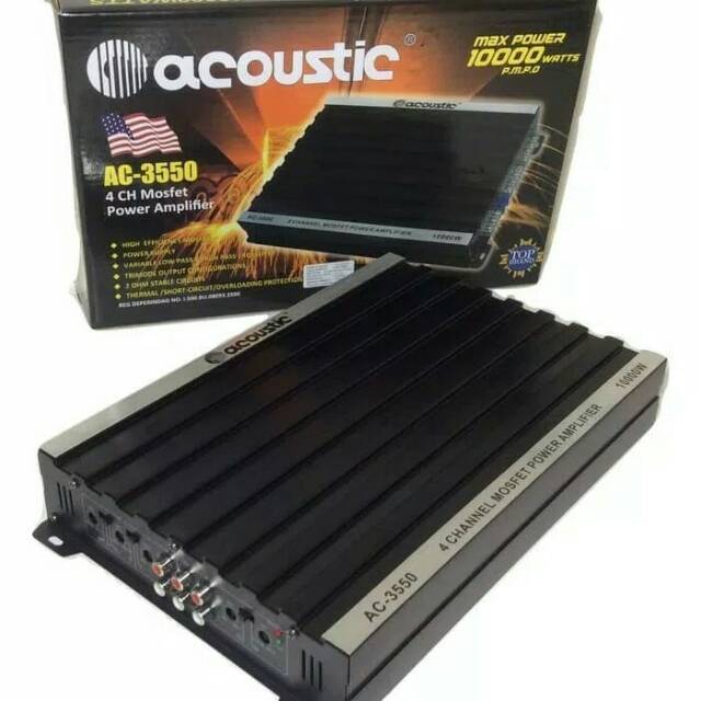 POWER AMPLIFIER MOBIL ACOUSTIC AC-3550 MOSFET 4CHL
