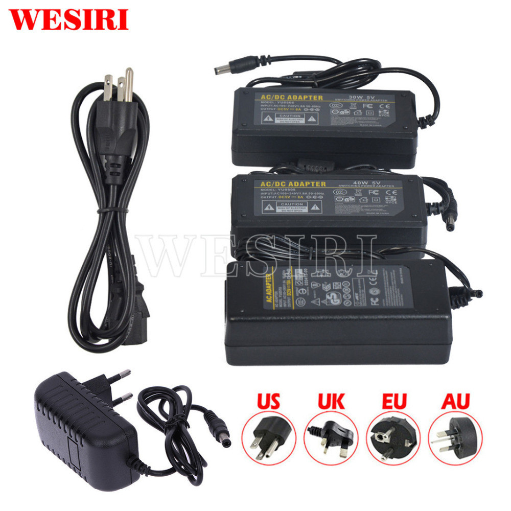 LED Power Supply Adapter AC to DC Transformer DC5V 12V 24V 48V1A 2A 3A 5A 6A 7A 8A 10A for DC 5V 12V