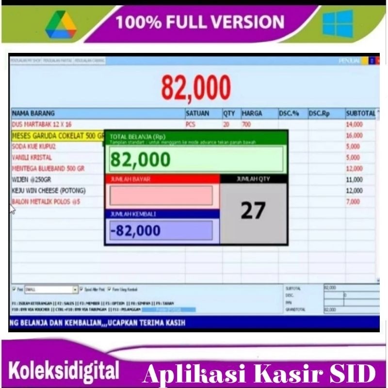 Aplikasi Kasir SID Retail PRO - Aplikasi Kasir Pos Lifetime