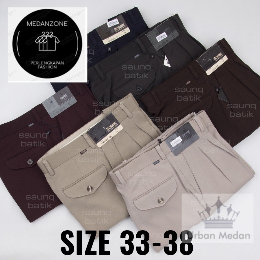 CARDINAL CELANA FORMAL PRIA REMPEL LIPIT CELANA KERJA PRIA 33-38