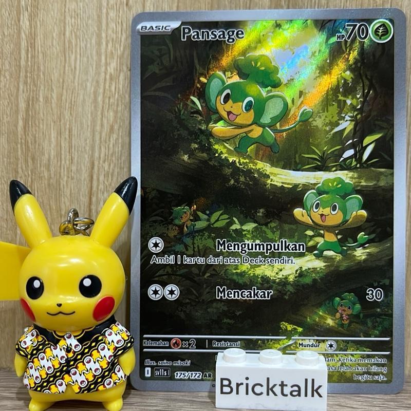 Pansage sv11s AR 175/172 Hitam dan Putih Indonesia Kartu Pokemon TCG Original