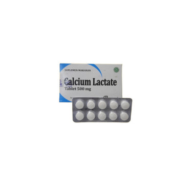 Calcium Lactate 500 Mg 10 Tablet Mersi