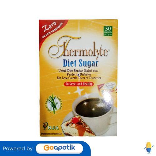 Thermolyte Diet Sugar 1 Gram Box 50 Sachet