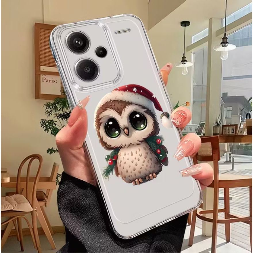 Casing TPU Transparan MOTIF OWL AESTETIC COCOK UNTUK Mi10T/Mi10T Mi11 LITE/PRO/Mi13T/13T PRO/6A/8/8A