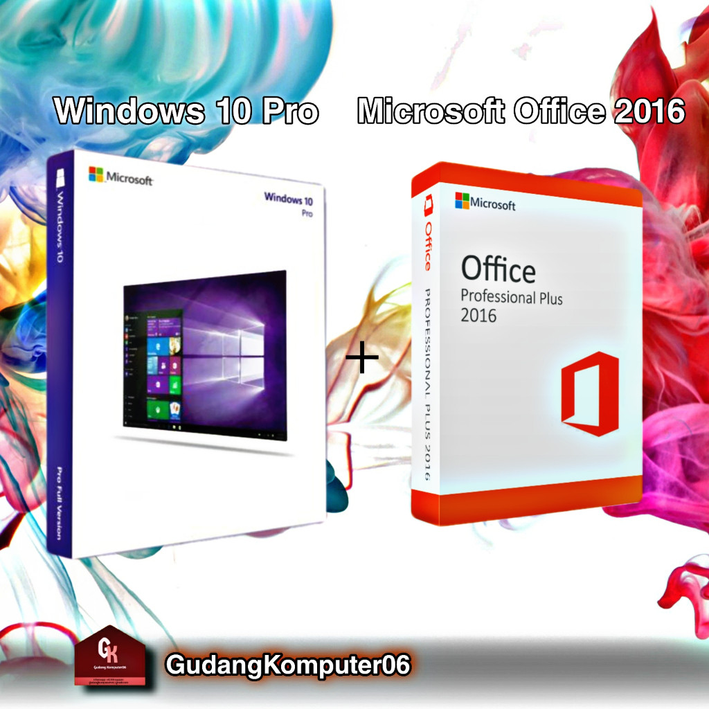 Windows 10 pro & Office 2016 pro plus key lisensi original key 32/64bit