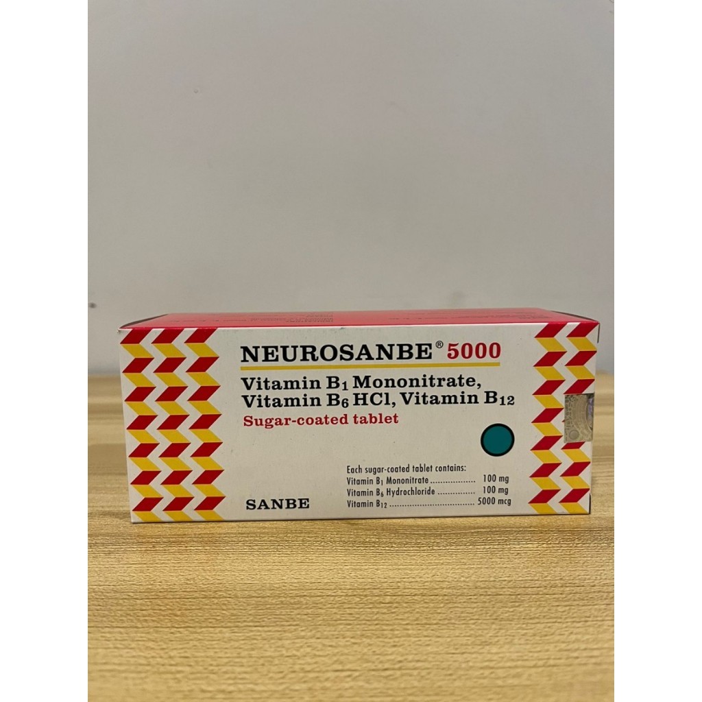 Neurosanbe 5000mg Tablet 1 Box 10 Strips Vitamin B1-B12