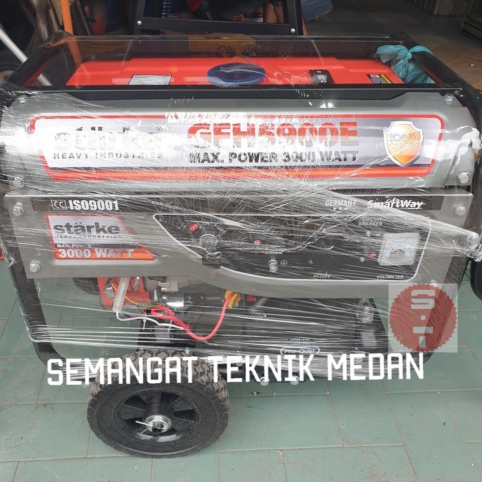 [PROMO] GENSET GENERATOR TEMBAGA 3000 WATT ELECTRIC STARTER STARKE