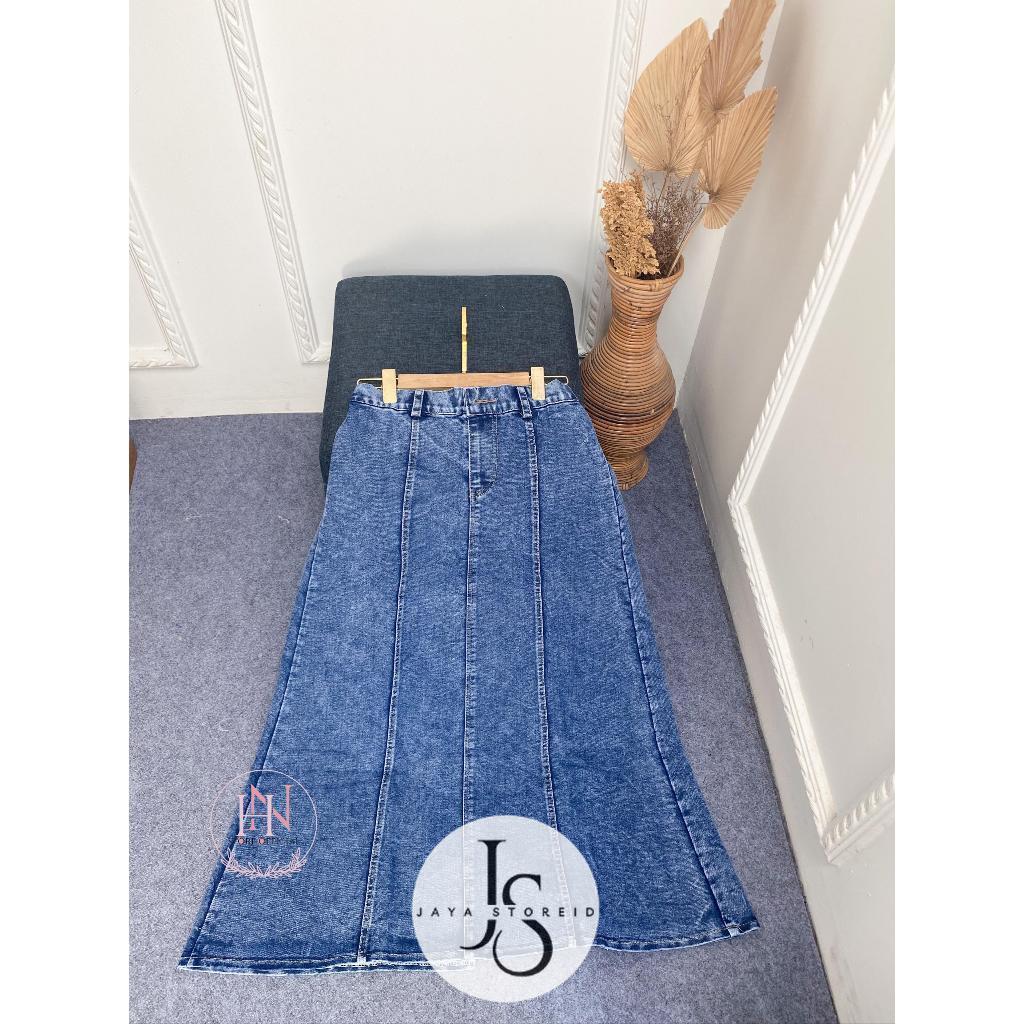 Jisso Rok Jeans Mayung Premium Skirt Jeans Rok Jumbo