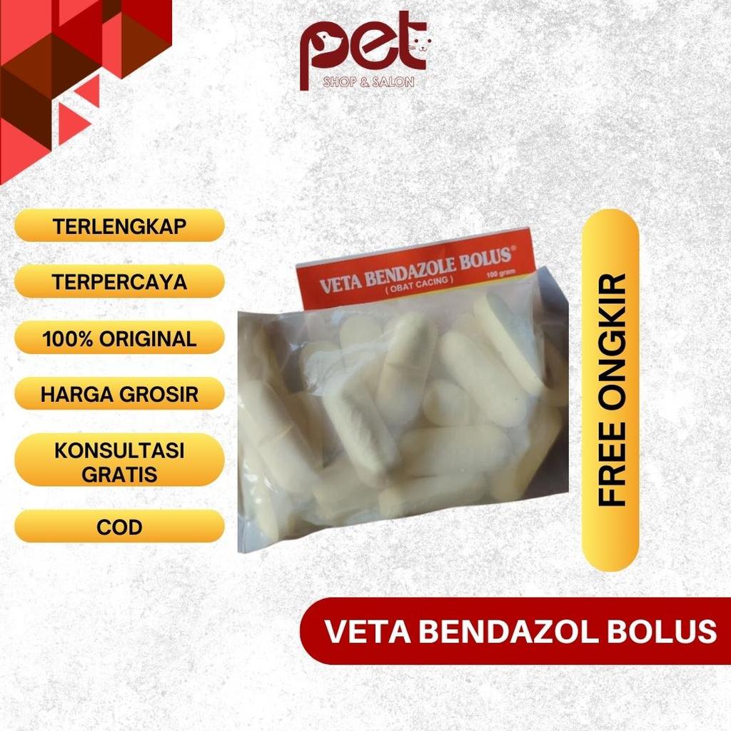 Veta Bendazole Bolus - Obat Cacing Bolus - 2500 mg - Obat Cacing ternak - Veta Bendazole Bolus