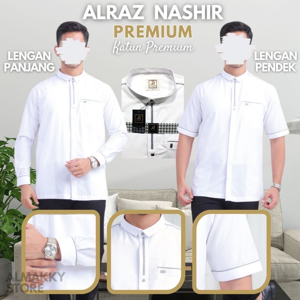 KOKO PREMIUM JUMBO ALRAZ NASHIR LENGAN PANJANG & KOKO LENGAN PENDEK - Koko AL RAZ BAJU MUSLIM JUMBO