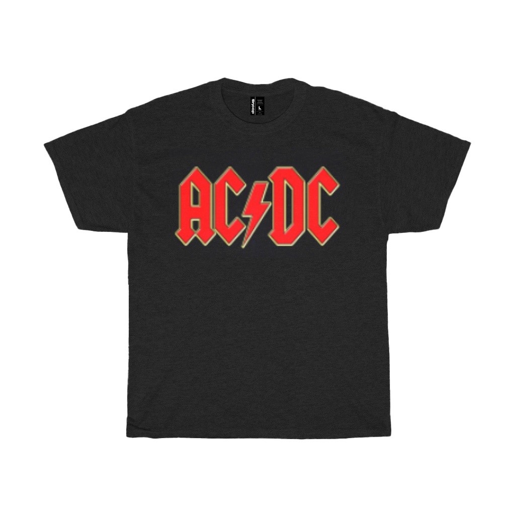 Acdc Band Tshirt Logo - Regular Fit Print On Cotton Material