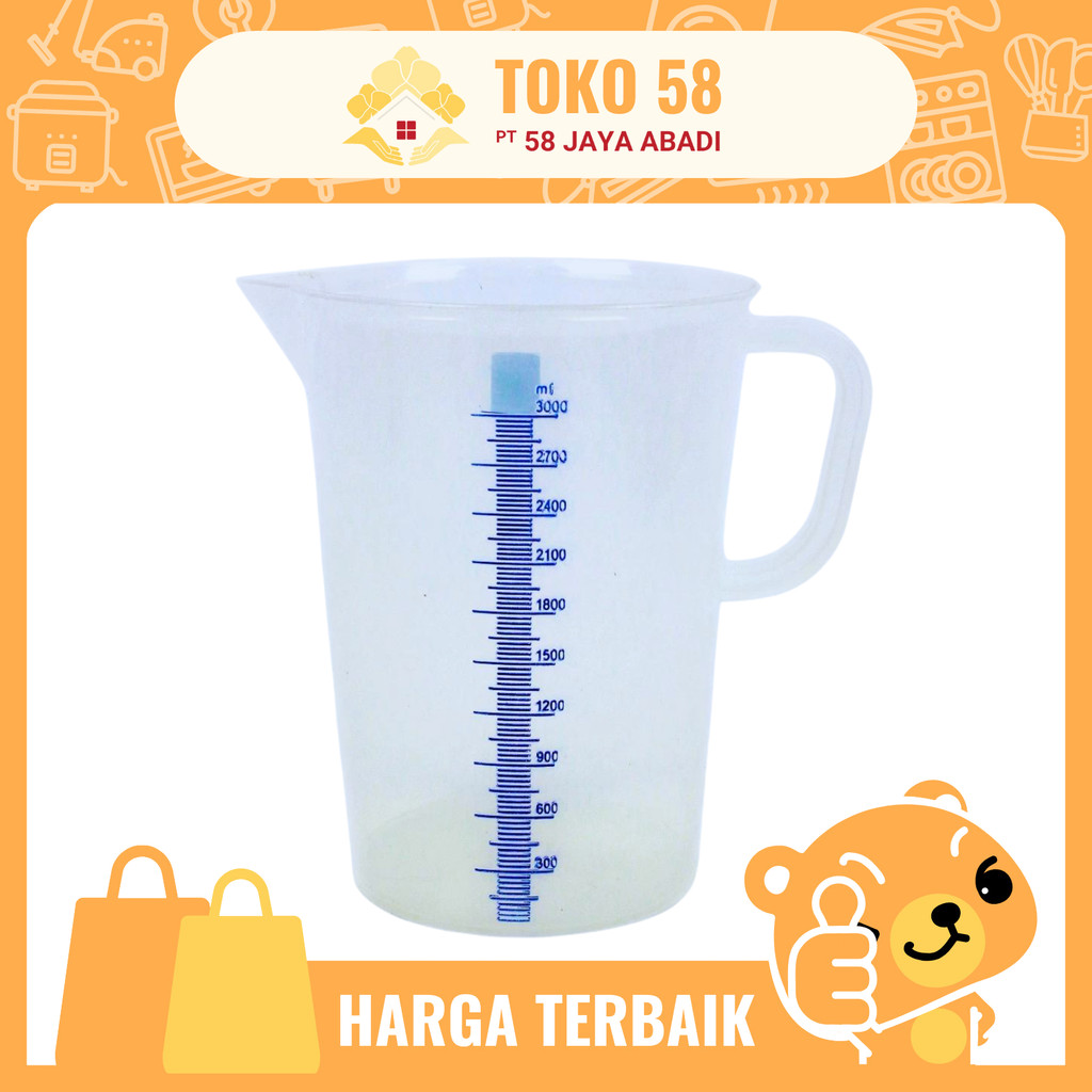 [COD] Gelas Takaran Scarlet ( 3 liter ) Green Leaf 1833