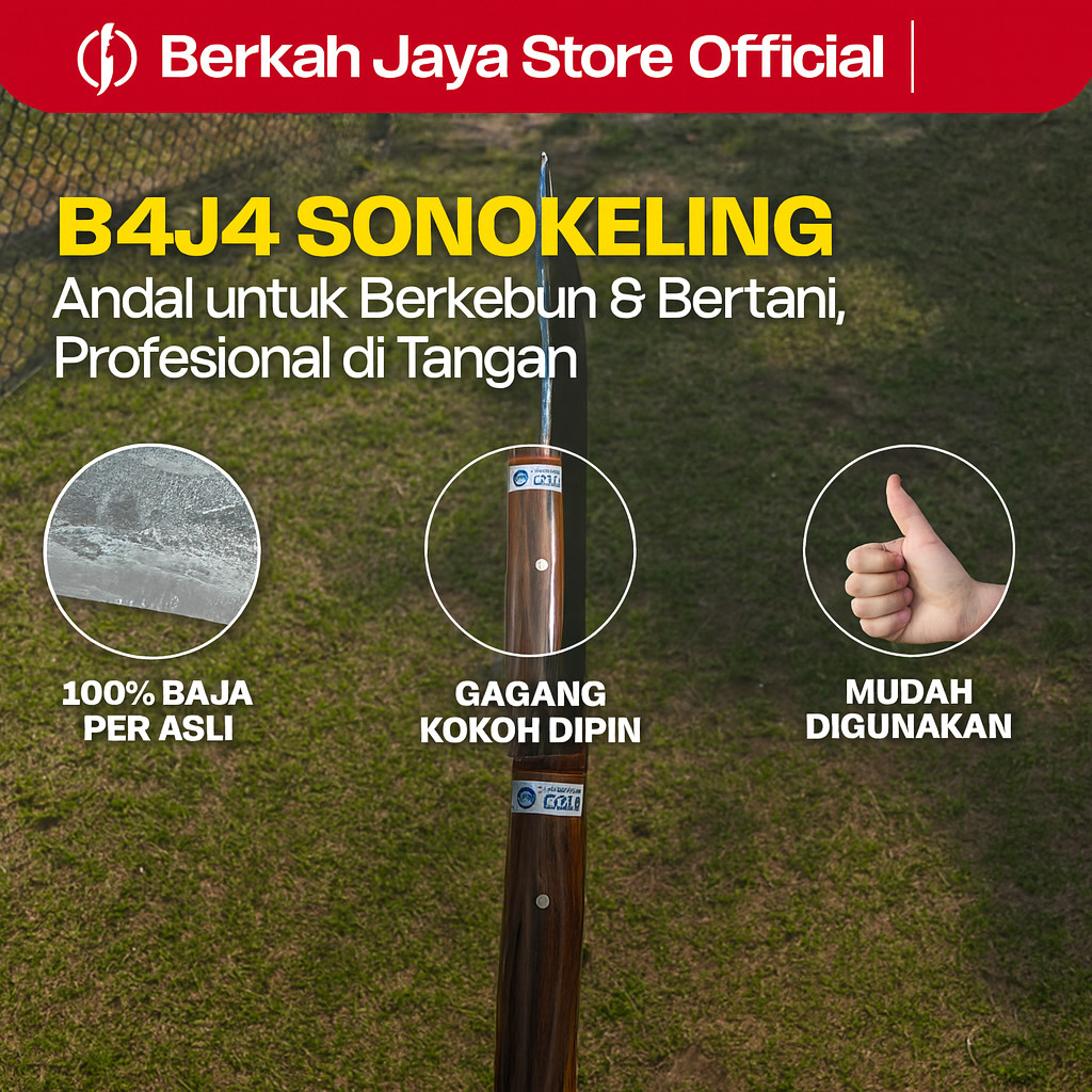 Alat Potong Rumput Manual Berkebun & Taman Khas Tradisisional