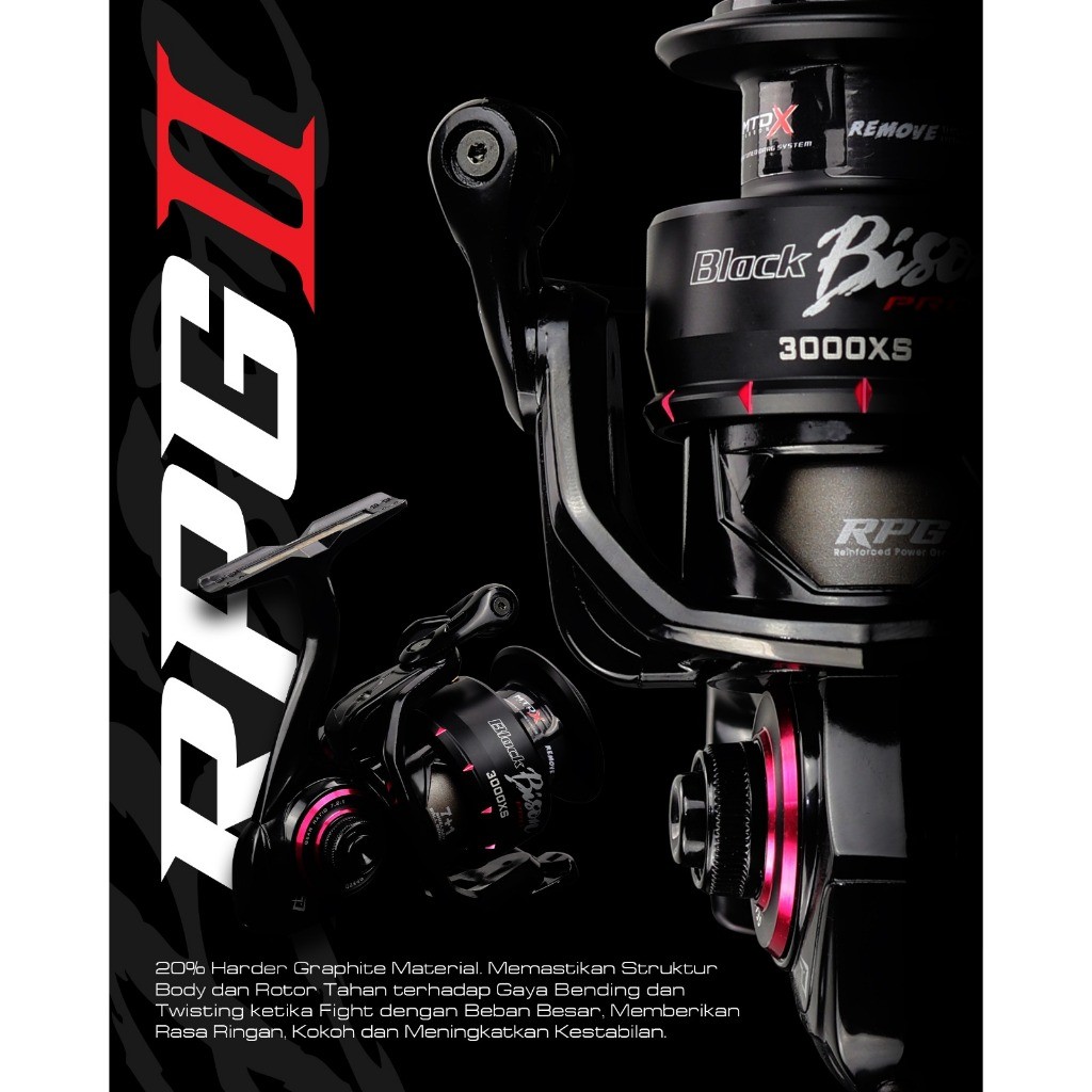 Reel Daido Black Bison Pro 2000,3000 XS Maxituned X-Drag