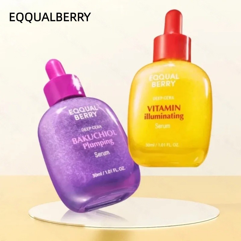 EQQUALBERRY Bakuchiol Plumping Serum 30ml & EQQUALBERRY Vitamin Illuminating Serum 30ml