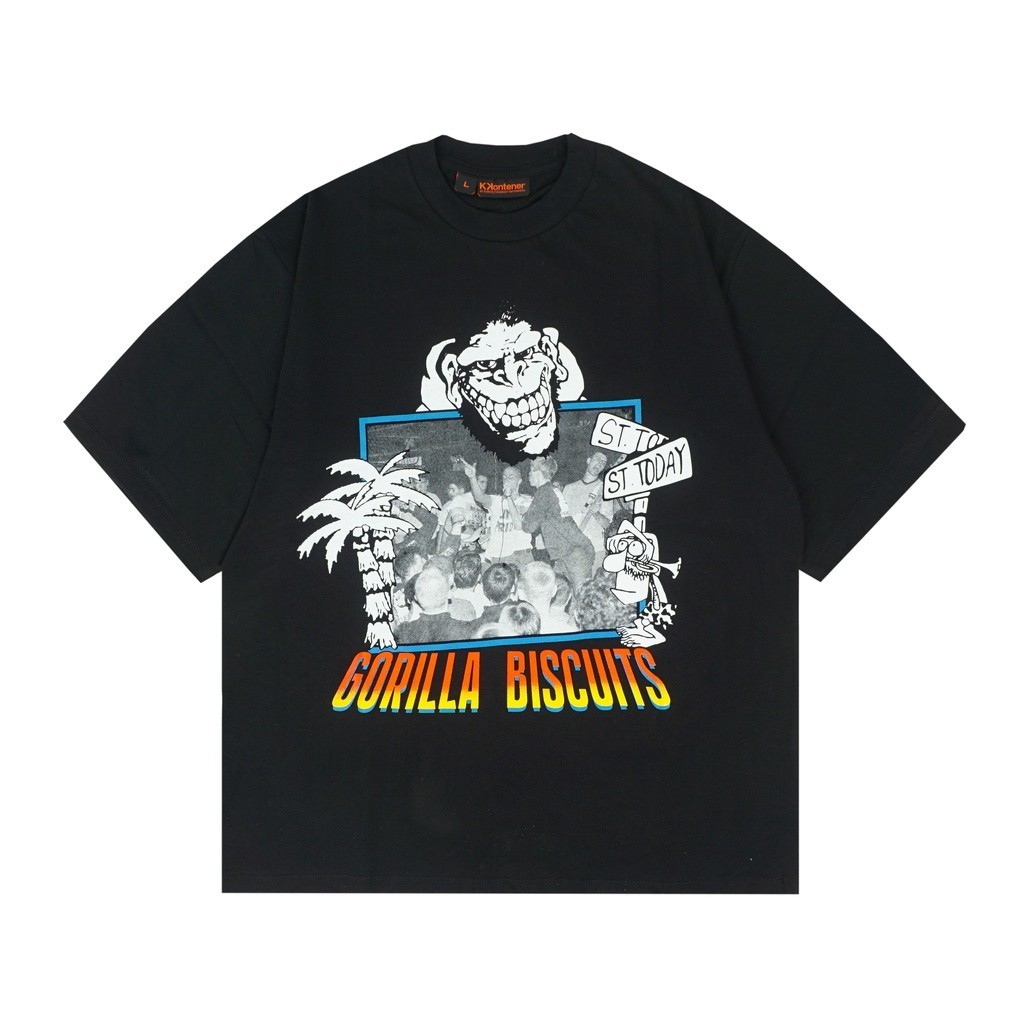 KKONTENER GORILLA BISCUIT RELAXED FIT TSHIRT BLACK